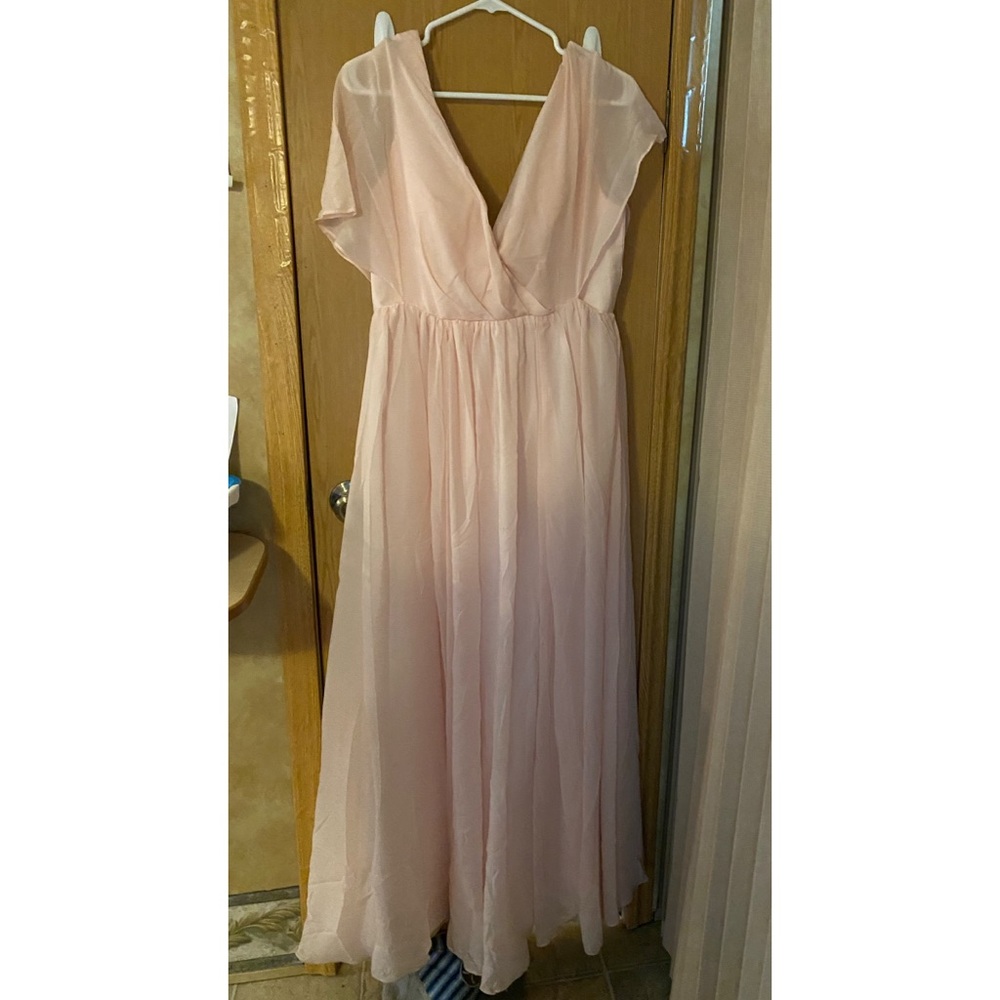 Blush Pink Long Dress Size 8